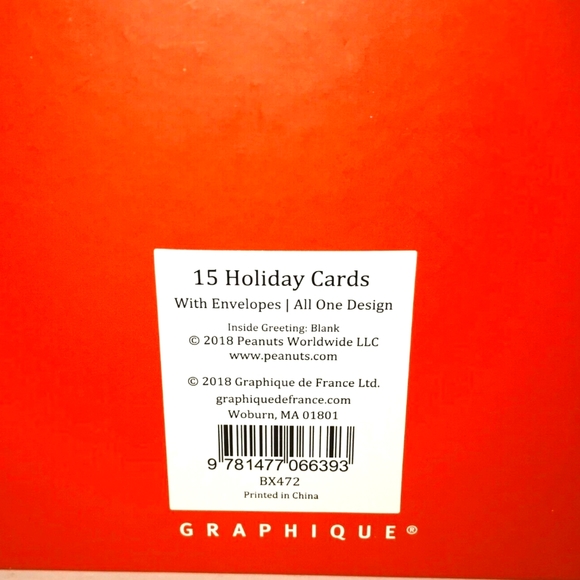 Snoopy "Sleeping on his Dog House" Holiday Boxed Cards NWT - Picture 5 of 7